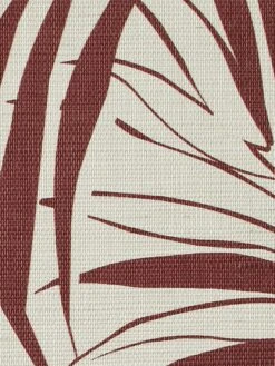 'Majesty Palm' Grasscloth Wallpaper By Wallshoppe - Rust -Wallpaper Store Wallshoppe Grasscloth Majesty Palm Wallpaper Rust Detail