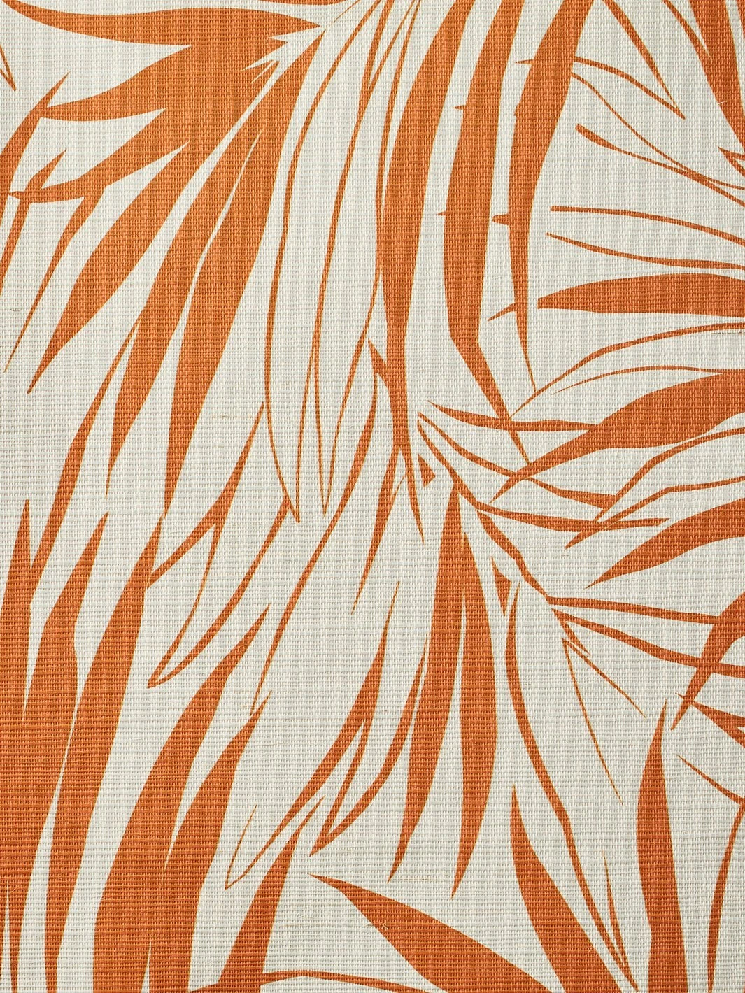 'Majesty Palm' Grasscloth Wallpaper By Wallshoppe - Terracotta 4 'Majesty Palm' Grasscloth Wallpaper By Wallshoppe - Terracotta - Image 2