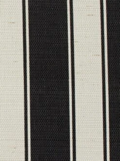 'Ojai Stripe' Grasscloth Wallpaper By Wallshoppe - Black -Wallpaper Store Wallshoppe Grasscloth Ojai Stripe Wallpaper Black Detail