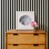 'Ojai Stripe' Grasscloth Wallpaper By Wallshoppe - Black 2 'Ojai Stripe' Grasscloth Wallpaper By Wallshoppe - Black -Wallpaper Store Wallshoppe Grasscloth Ojai Stripe Wallpaper Black RS