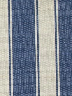 'Ojai Stripe' Grasscloth Wallpaper By Wallshoppe - Navy -Wallpaper Store Wallshoppe Grasscloth Ojai Stripe Wallpaper Navy Detail