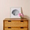 'Ojai Stripe' Grasscloth Wallpaper By Wallshoppe - Pink -Wallpaper Store Wallshoppe Grasscloth Ojai Stripe Wallpaper Pink RS