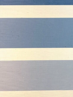 'Ombre Stripe' Grasscloth Wallpaper By Barbie™ - Blue 7 'Ombre Stripe' Grasscloth Wallpaper By Barbie™ - Blue -Wallpaper Store Wallshoppe Grasscloth Ombre Stripe by Barbie Blue Detail