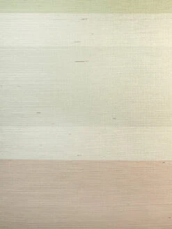 'Ombre Stripe' Grasscloth Wallpaper By Barbie™ - Blush -Wallpaper Store Wallshoppe Grasscloth Ombre Stripe by Barbie Blush Detail