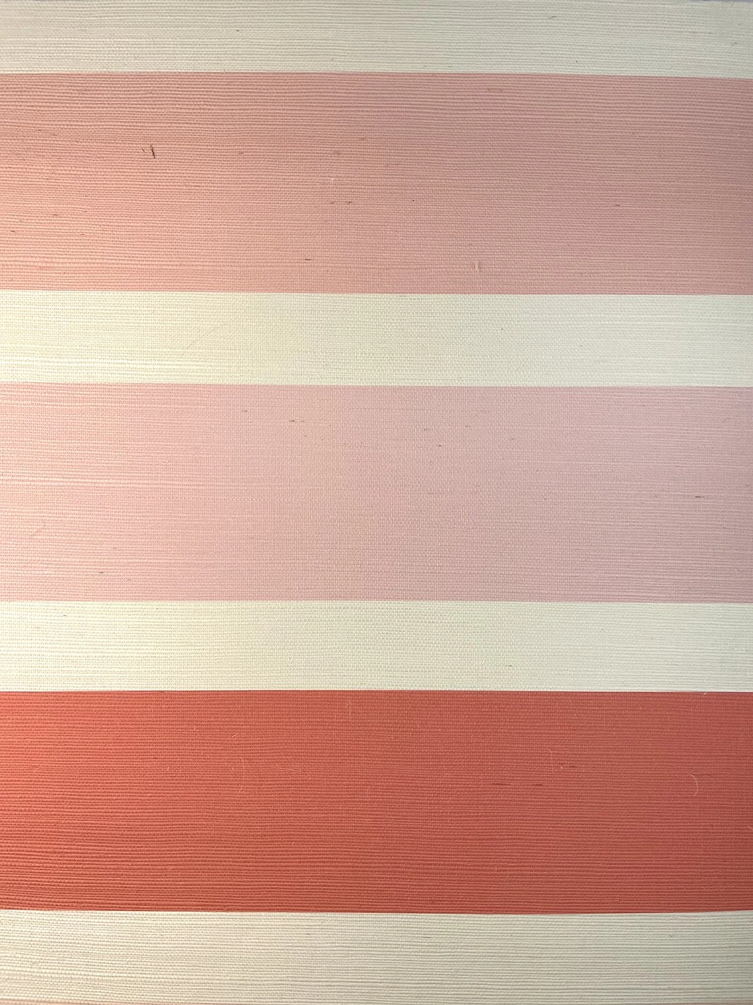 'Ombre Stripe' Grasscloth Wallpaper By Barbie™ - Peach 4 'Ombre Stripe' Grasscloth Wallpaper By Barbie™ - Peach - Image 2
