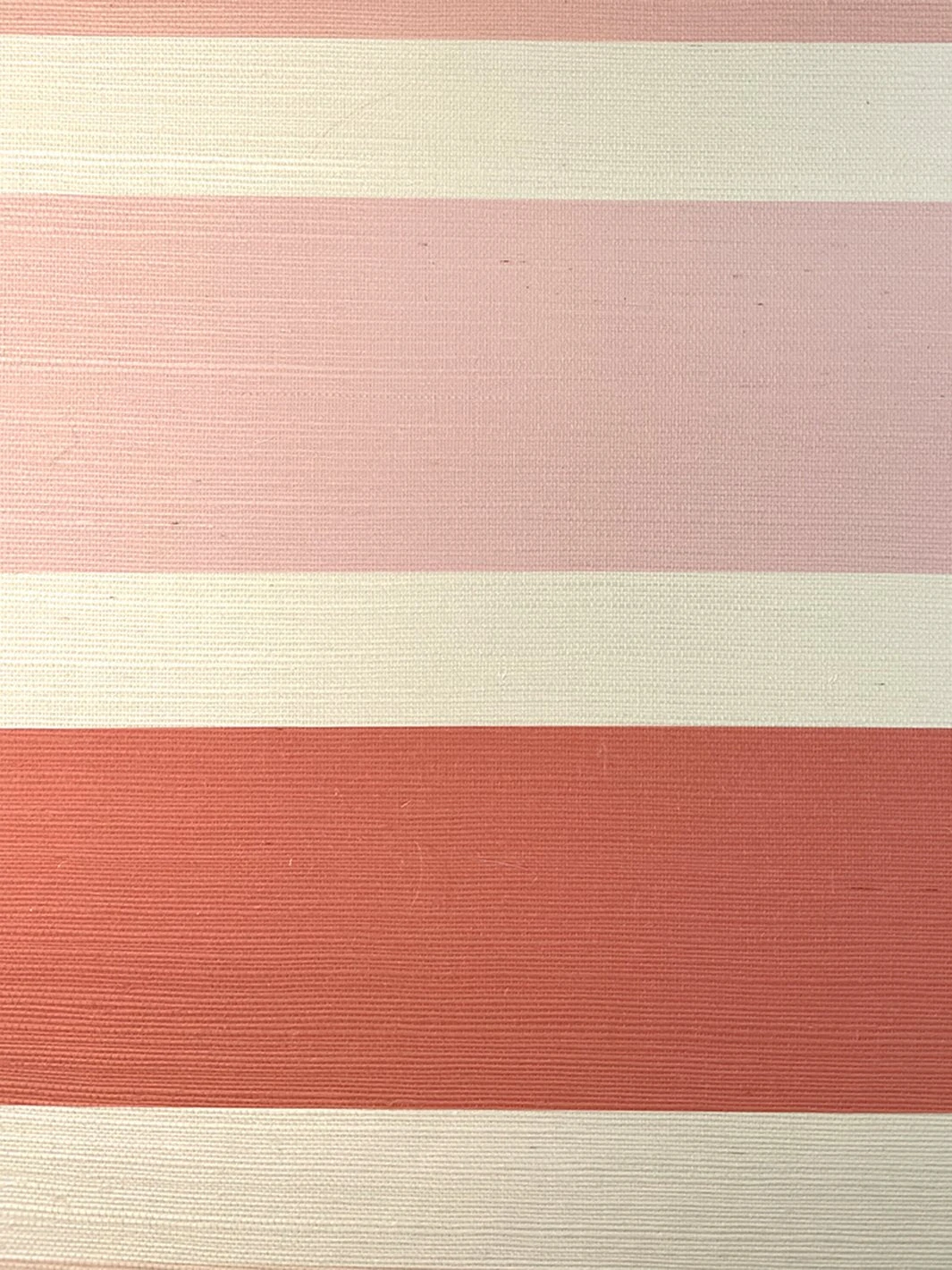'Ombre Stripe' Grasscloth Wallpaper By Barbie™ - Peach 5 'Ombre Stripe' Grasscloth Wallpaper By Barbie™ - Peach - Image 3