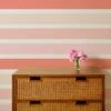 'Ombre Stripe' Grasscloth Wallpaper By Barbie™ - Peach