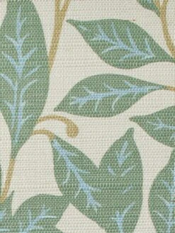 'Orchard Leaves' Grasscloth Wallpaper By Wallshoppe - Green -Wallpaper Store Wallshoppe Grasscloth Orchard Leaves Wallpaper Green Detail