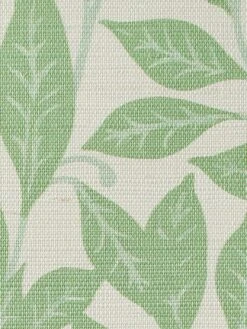 'Orchard Leaves' Grasscloth Wallpaper By Wallshoppe - Spring Green -Wallpaper Store Wallshoppe Grasscloth Orchard Leaves Wallpaper Spring Green Detail
