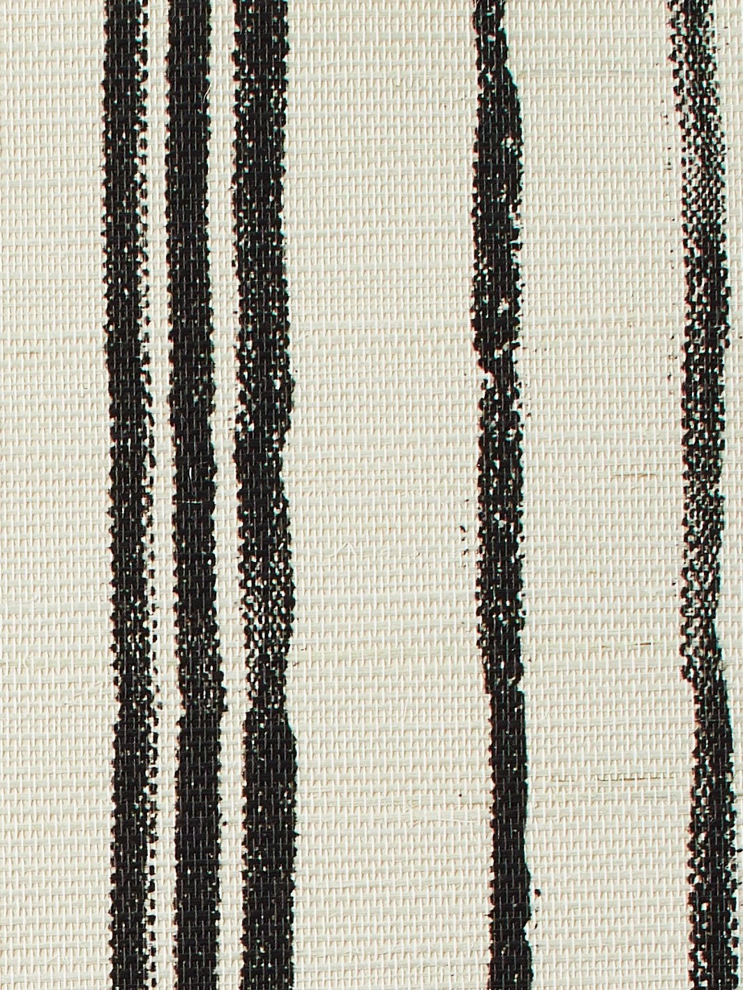'Painted Stripes' Grasscloth Wallpaper By Nathan Turner - Black - Image 3