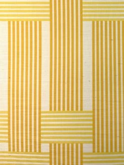 'Roman Holiday Woven' Grasscloth Wallpaper By Barbie™ - Marigold 7 'Roman Holiday Woven' Grasscloth Wallpaper By Barbie™ - Marigold -Wallpaper Store Wallshoppe Grasscloth RomanHoliday Woven by Barbie Marigold Detail