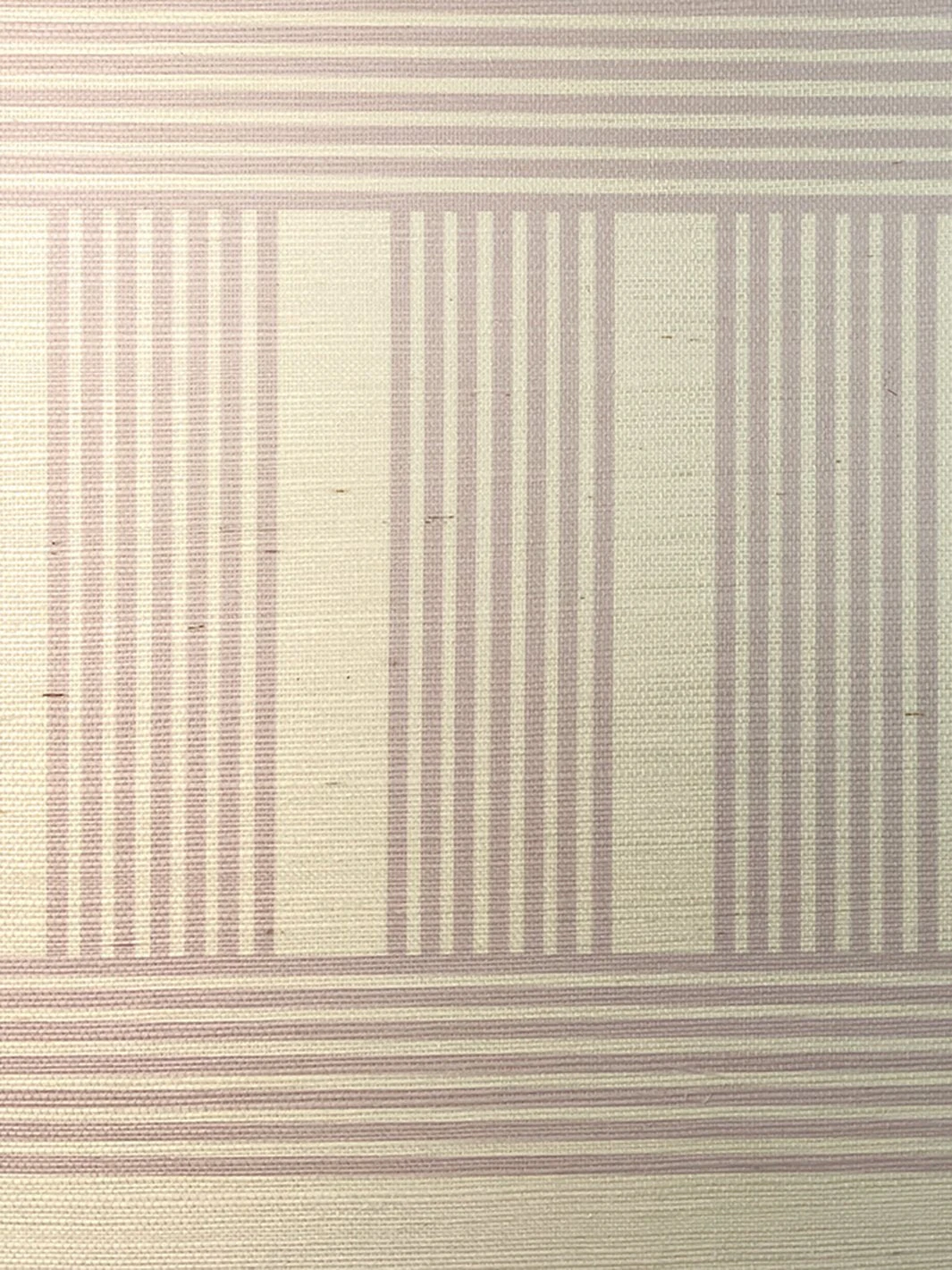 'Roman Holiday Grid' Grasscloth Wallpaper By Barbie™ - Lilac - Image 3