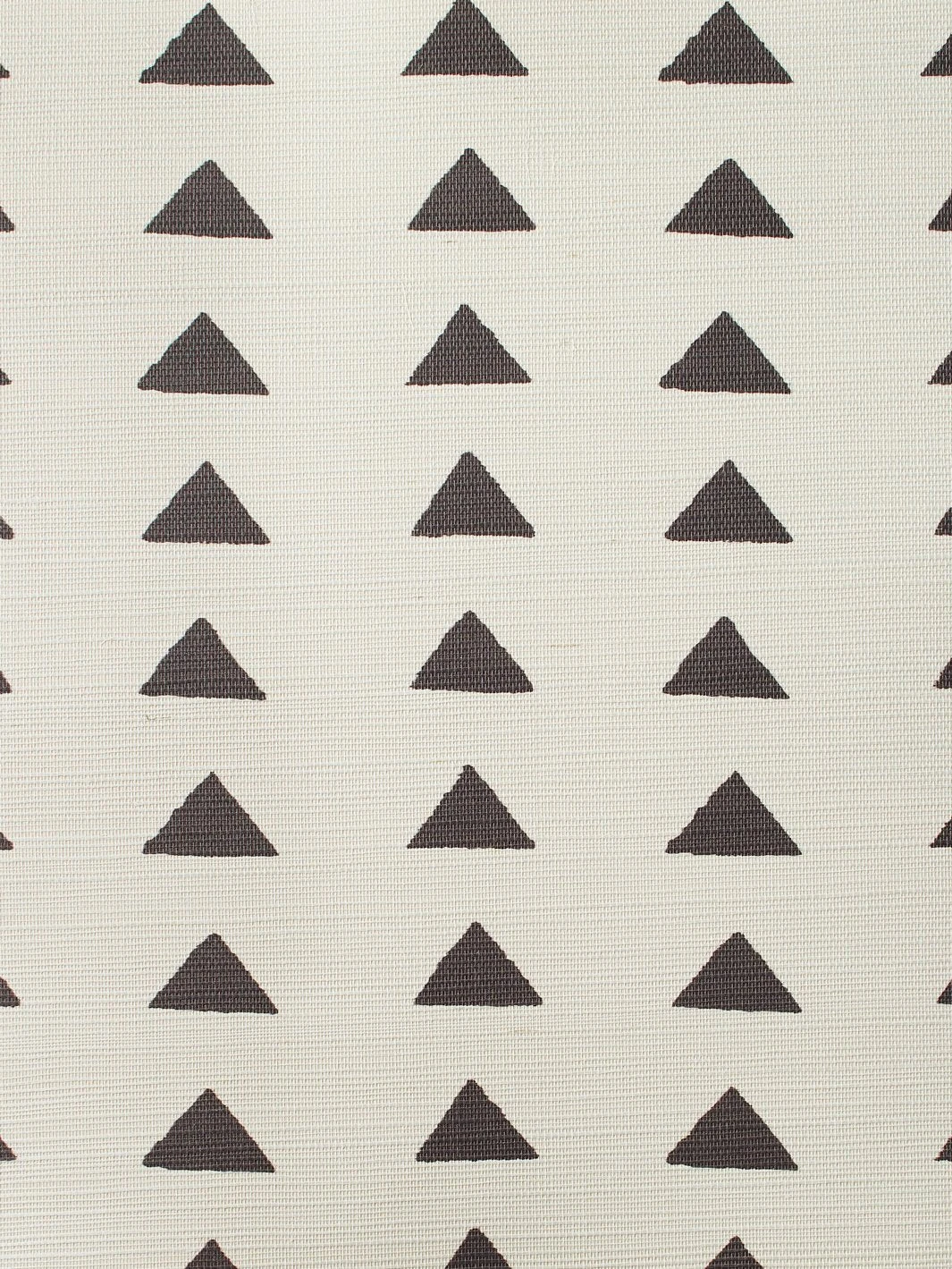 'Triangles' Grasscloth Wallpaper By Nathan Turner - Chocolate - Image 2