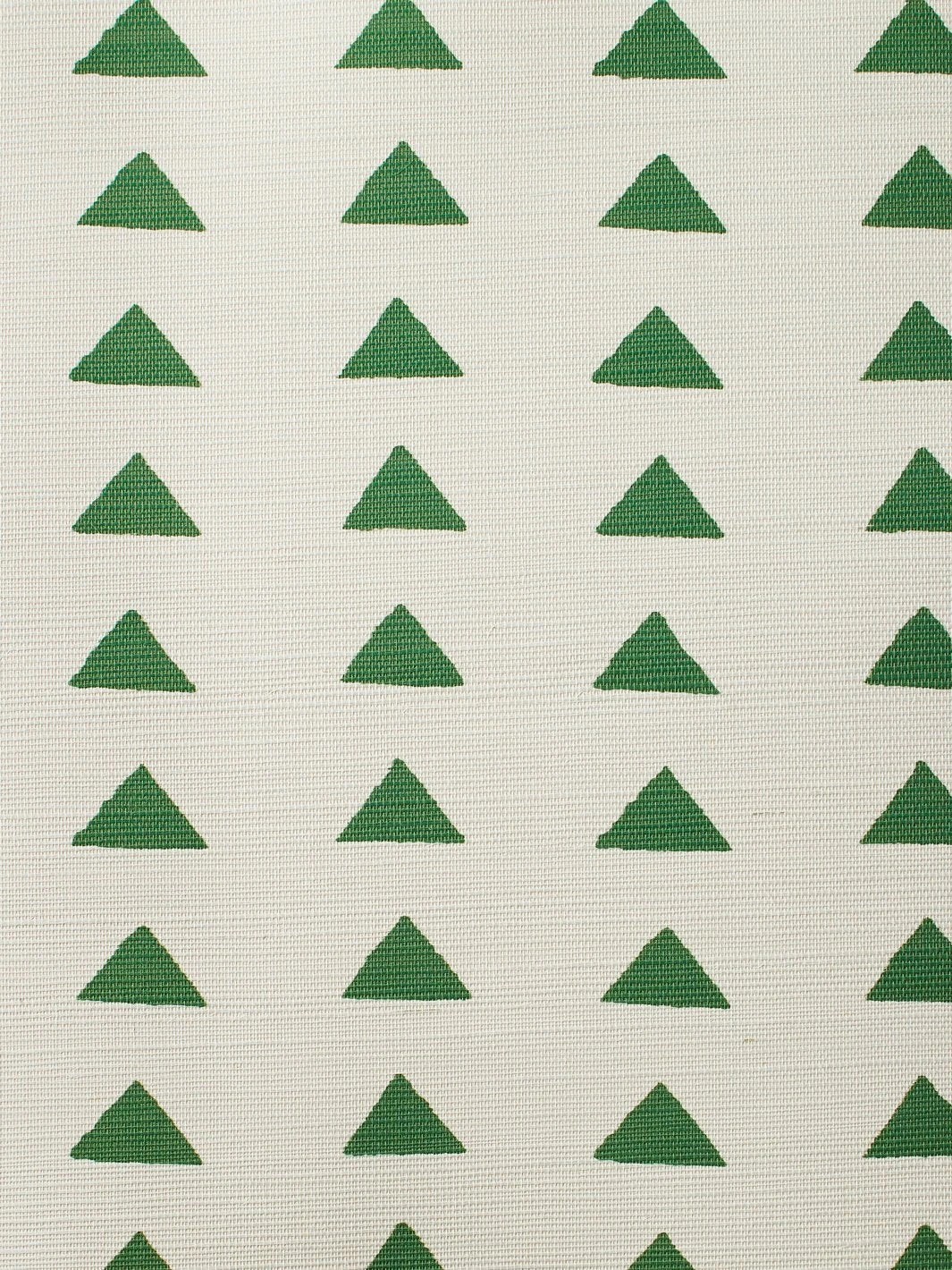 'Triangles' Grasscloth Wallpaper By Nathan Turner - Green - Image 2