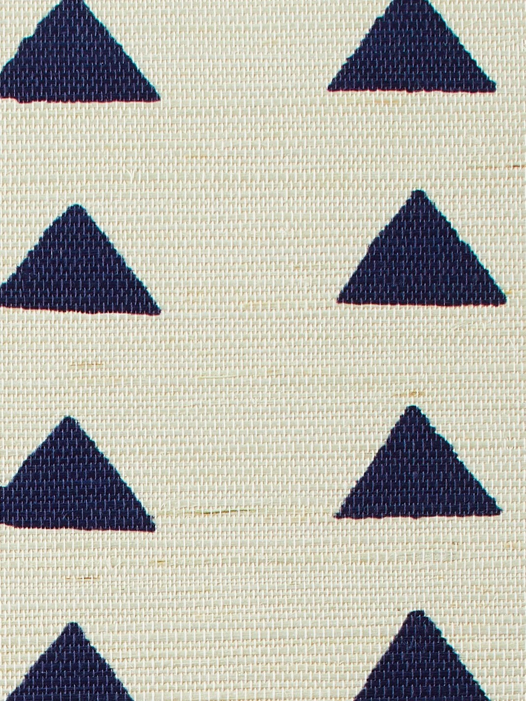 'Triangles' Grasscloth By Nathan Turner - Navy - Image 3