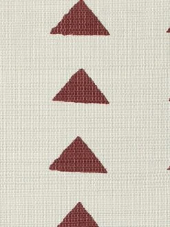 'Triangles' Grasscloth Wallpaper By Nathan Turner - Rust -Wallpaper Store Wallshoppe Grasscloth Triangles by Nathan Turner Wallpaper Rust Detail