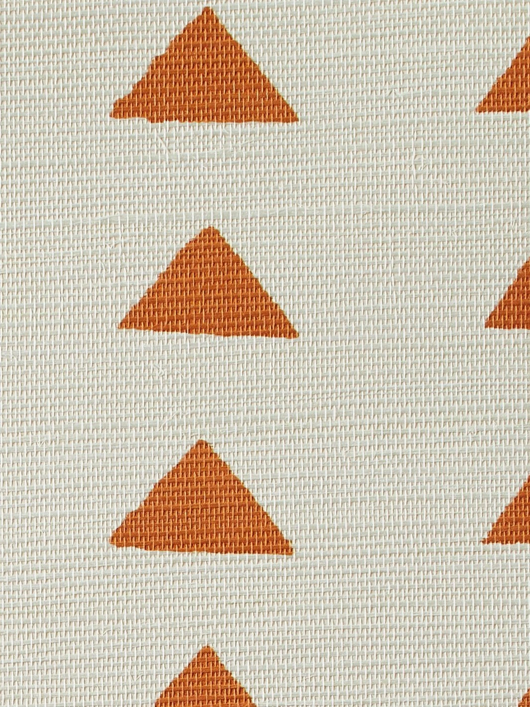 'Triangles' Grasscloth Wallpaper By Nathan Turner - Terracotta 5 'Triangles' Grasscloth Wallpaper By Nathan Turner - Terracotta - Image 3