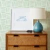 'Watercolor Weave Small' Grasscloth Wallpaper By Wallshoppe - Green -Wallpaper Store Wallshoppe Grasscloth Watercolor Weave Small Wallpaper Green RS