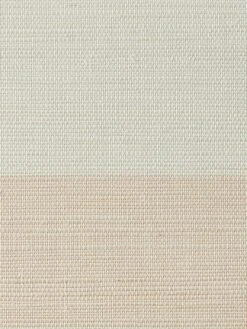 'Wide Stripe' Grasscloth Wallpaper By Wallshoppe - Peach -Wallpaper Store Wallshoppe Grasscloth Wide Stripe Wallpaper Peach Detail