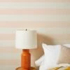 'Wide Stripe' Grasscloth Wallpaper By Wallshoppe - Peach 1 'Wide Stripe' Grasscloth Wallpaper By Wallshoppe - Peach -Wallpaper Store Wallshoppe Grasscloth Wide Stripe Wallpaper Peach RS