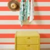 'Wide Stripe' Grasscloth Wallpaper By Wallshoppe - Persimmon -Wallpaper Store Wallshoppe Grasscloth Wide Stripe Wallpaper Persimmon RS