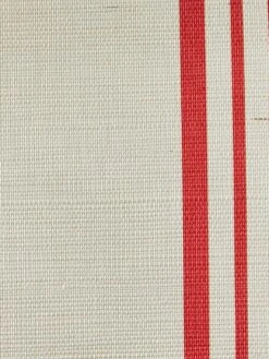 'Yorkshire Stripe' Grasscloth Wallpaper By Wallshoppe - Red -Wallpaper Store Wallshoppe Grasscloth Yorkshire Stripe Wallpaper Red Detail