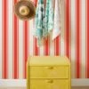 'Yorkshire Stripe' Grasscloth Wallpaper By Wallshoppe - Red -Wallpaper Store Wallshoppe Grasscloth Yorkshire Stripe Wallpaper Red RS