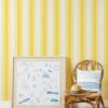 'Yorkshire Stripe' Grasscloth Wallpaper By Wallshoppe - Yellow -Wallpaper Store Wallshoppe Grasscloth Yorkshire Stripe Wallpaper Yellow RS