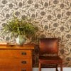 'Eleanor Rigby' Kraft' Wallpaper By Wallshoppe - Black