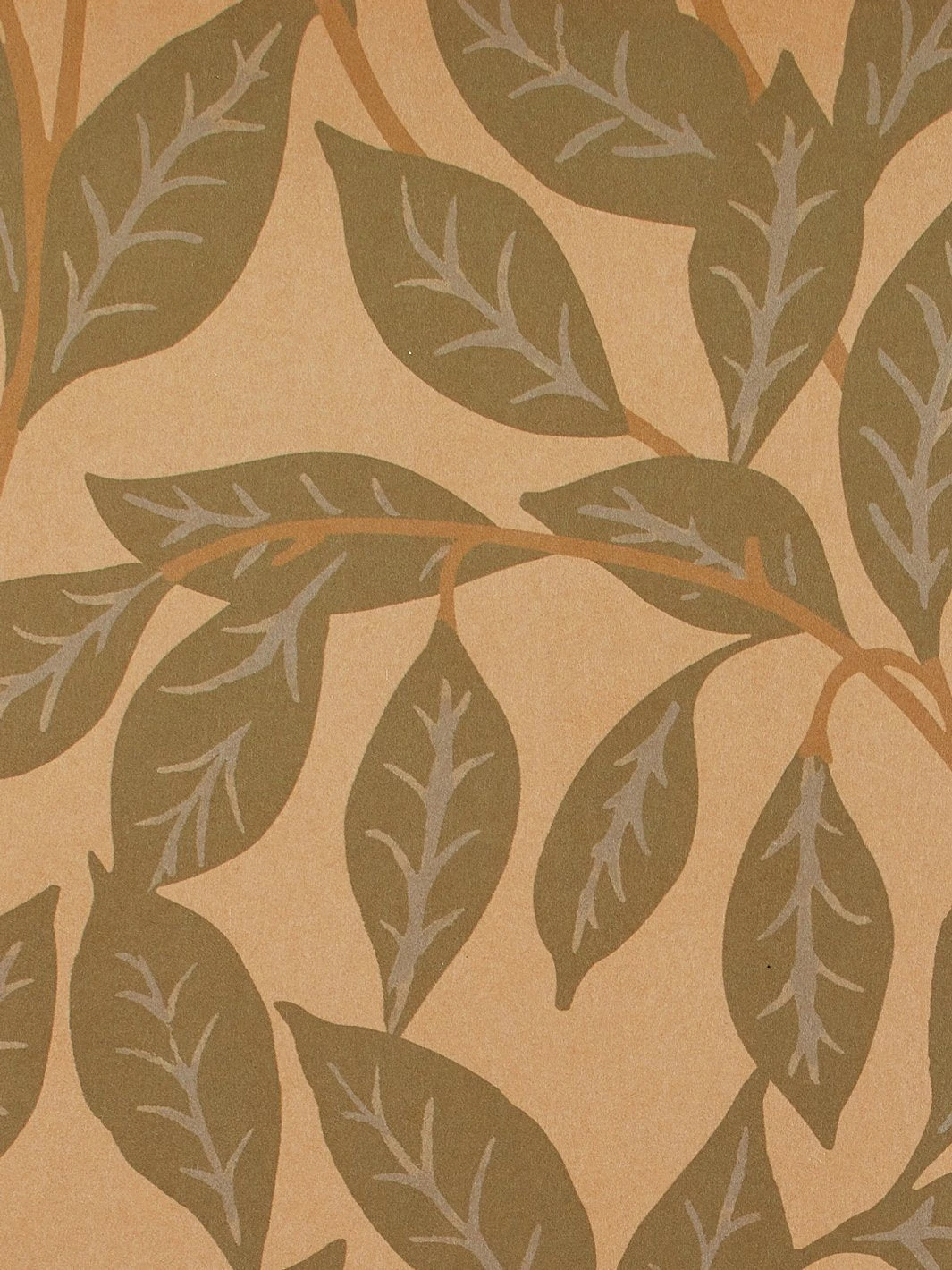 'Orchard Leaves' Kraft' Wallpaper By Wallshoppe - Green 5 'Orchard Leaves' Kraft' Wallpaper By Wallshoppe - Green - Image 3