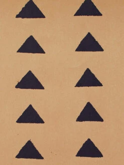 'Triangles' Kraft Wallpaper By Nathan Turner - Navy -Wallpaper Store Wallshoppe Kraft Triangles by Nathan Turner Navy Detail 252a9543 ce8d 41ef aa30 c57c380bc66d