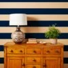 'Wide Stripe' Kraft' Wallpaper By Wallshoppe - Navy 2 'Wide Stripe' Kraft' Wallpaper By Wallshoppe - Navy -Wallpaper Store Wallshoppe Kraft Wide Stripe Navy RS 3eb9c59e 5d87 4cee b241 d6d6677ea8b8
