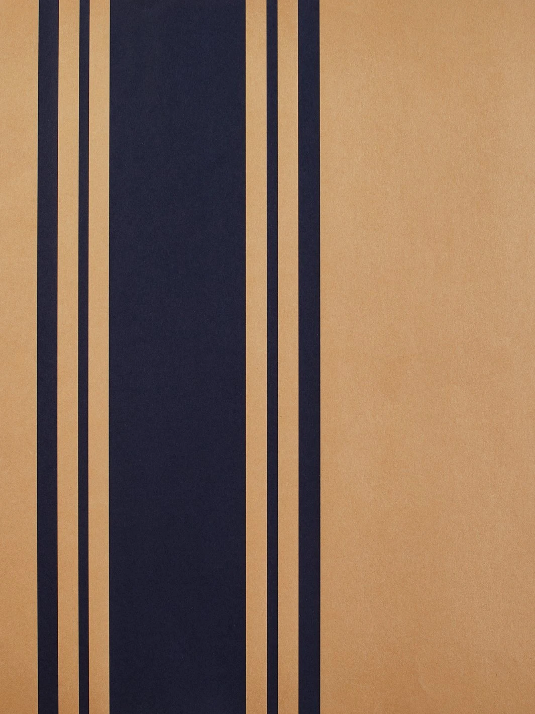 'Yorkshire Stripe' Kraft' Wallpaper By Wallshoppe - Navy 4 'Yorkshire Stripe' Kraft' Wallpaper By Wallshoppe - Navy - Image 2
