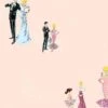 'Starlight Barbie™' Wallpaper By Barbie™ - Peach -Wallpaper Store Wallshoppe Starlight Barbie Wallpaper by Barbie Design Peach