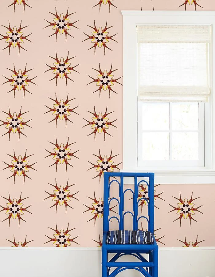 'Synchronized Vintage Christie™' Wallpaper By Barbie™ - Peach - Image 2