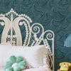 'Waves Two Tone' Wallpaper By Lingua Franca - Indigo -Wallpaper Store Waves Two Tone Wallpaper Lingua Franca Indigo RS