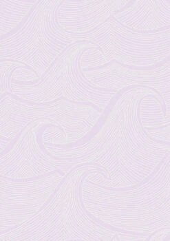 'Waves Two Tone' Wallpaper By Lingua Franca - Lavender -Wallpaper Store Waves Two Tone Wallpaper Lingua Franca Lavender Detail