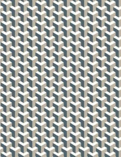 'Y Not' Wallpaper By Wallshoppe - Dior Gray / Chocolate