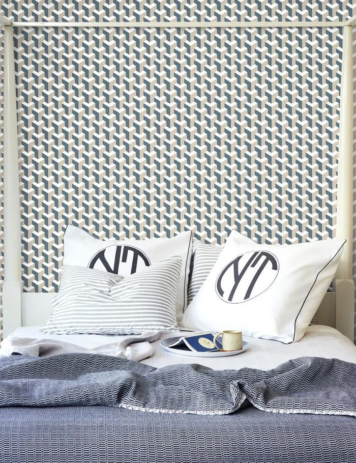 'Y Not' Wallpaper By Wallshoppe - Dior Gray / Chocolate 4 'Y Not' Wallpaper By Wallshoppe - Dior Gray / Chocolate - Image 2