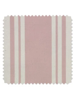 'Fabric By The Yard - Yorkshire Stripe - Ballet Slipper On Organic Twill