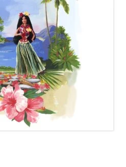 'Barbie™ Hula On Acrylic -Wallpaper Store barbie hula on acrylic by artshoppe detail