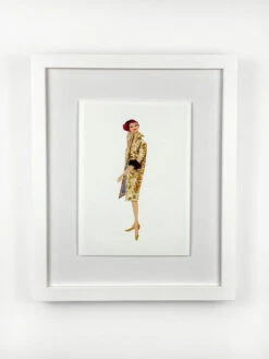 'Barbie™ Vintage Gold Coat Framed Art