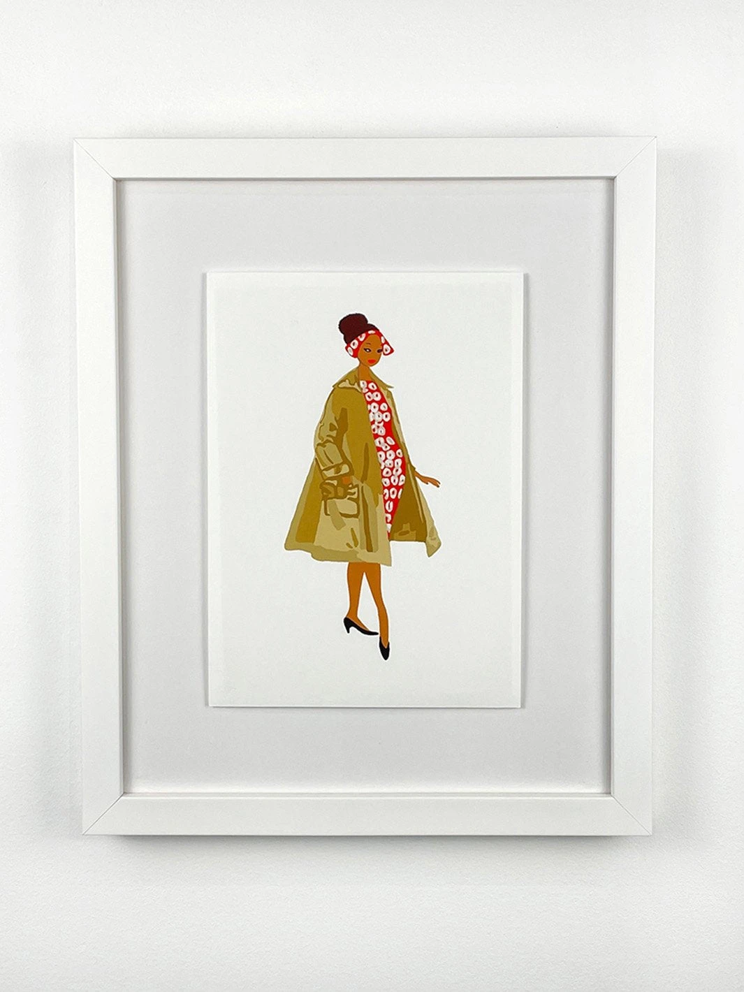 'Barbie™ Vintage Red Dress Framed Art 3 'Barbie™ Vintage Red Dress Framed Art