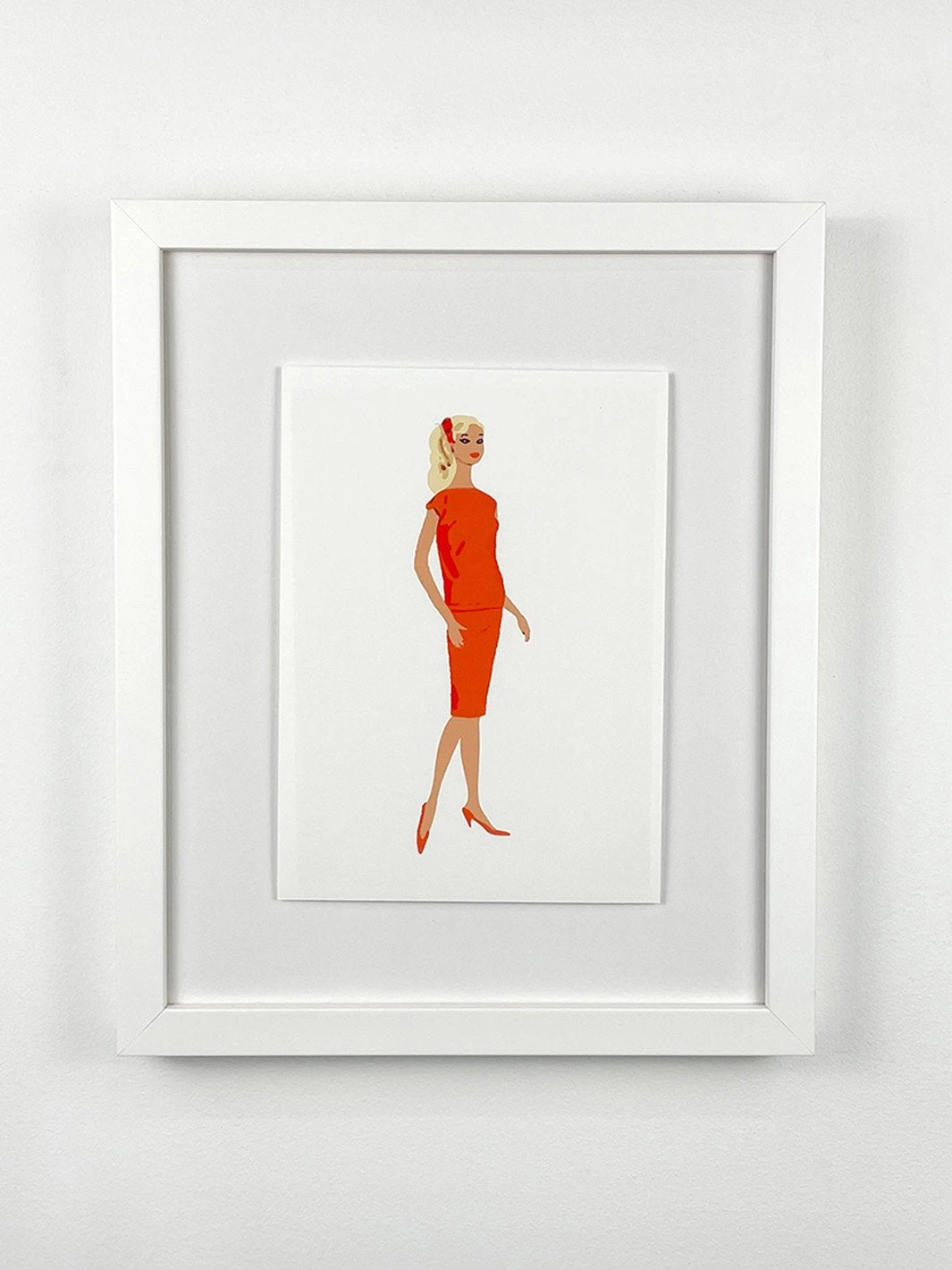 'Barbie™ Vintage Red Skirt Set Framed Art 3 'Barbie™ Vintage Red Skirt Set Framed Art