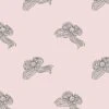 'Bows' Wallpaper By Clare V. - Charcoal Shell -Wallpaper Store bows charcoal pink product 8e68cade feb2 4ebc b0a0 68248ad0e8d0